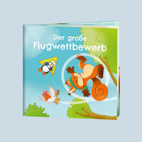 Das Produktfoto des Pauli-Büchleins "Der große Flugwettbewerb"